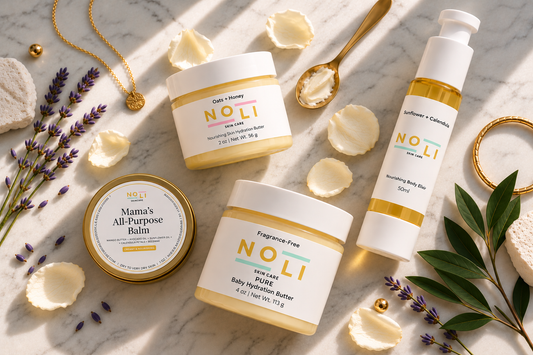 NOLI Holiday Gift Guide 2026: Body Care Gifts for Moms, Babies & Men.