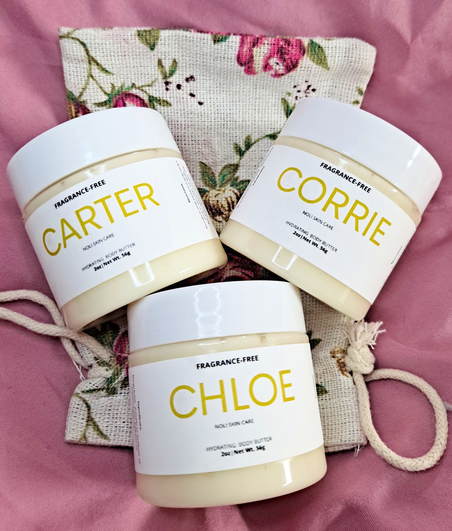 Fragrance-free Body butter lotion and moisturizer for sensitive skin and eczema. Customized child's name.